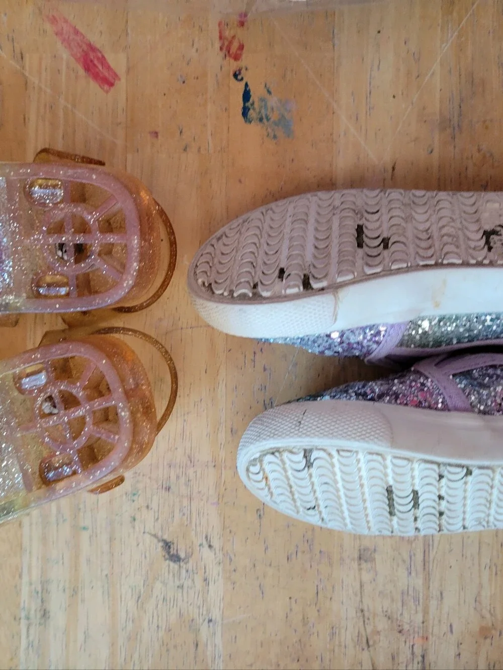 Glittery Girls Shoes Size 5, Sandals And Shoes